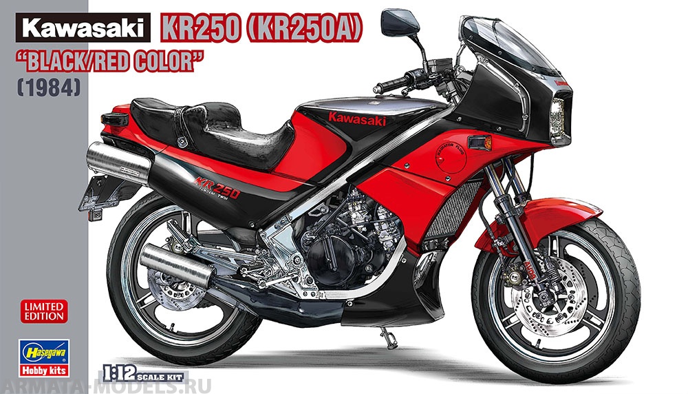 21740-Мотоцикл Kawasaki KR250 (KR250A) Hasegawa