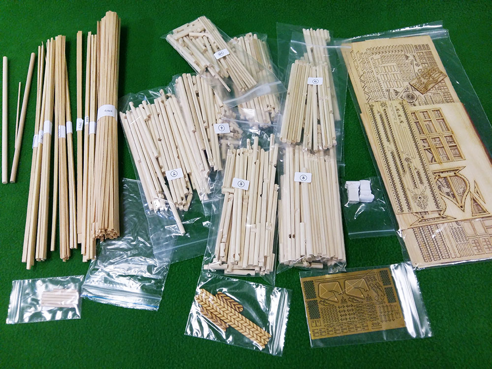 1309 сборная деревянная модель Терем в Китай-Городе СВ Модель