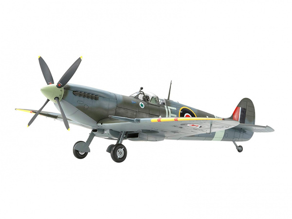 60319 Supermarine Spitfire Mk.IXc , с набором фототравления, 2 фигурами пилотов и подставкой Tamiya