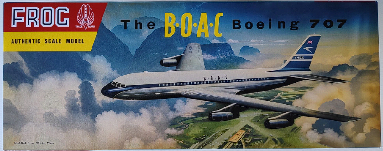 349 Сборная модель самолета Boeing 707 BOAC FROG
