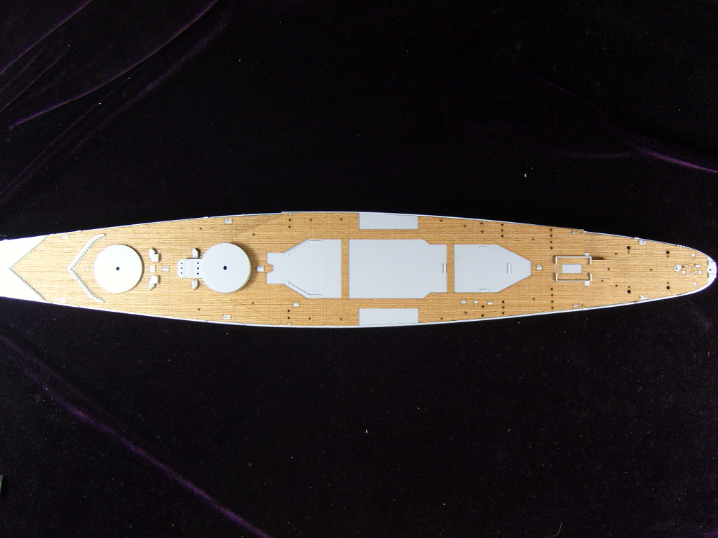 AW50017 Деревянная палуба для 1/400 Jean Bart