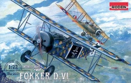 Rod007 Самолет FOKKER DVI Roden