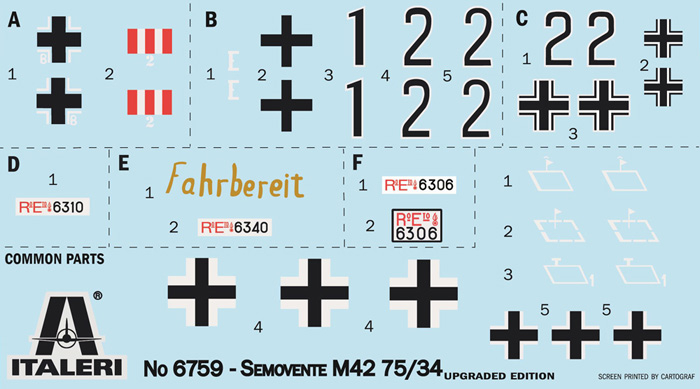 6759ИТ SEMOVENTE M42 da 75/34, обновленная версия Italeri