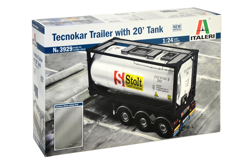 3929ИТ Трейлер TECNOKAR TRAILER with  20' TANK Italeri