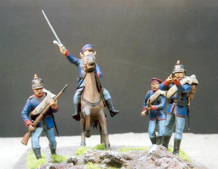 35012 Фигуры Прусская линейная пехота, франко-прусская война (1870-1871) ICM