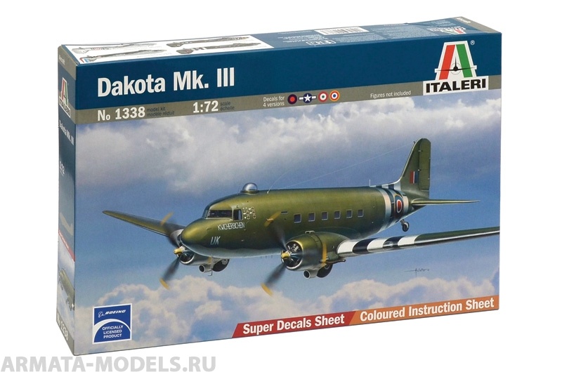1338ИТ Самолет Dakota Mk.III Italeri