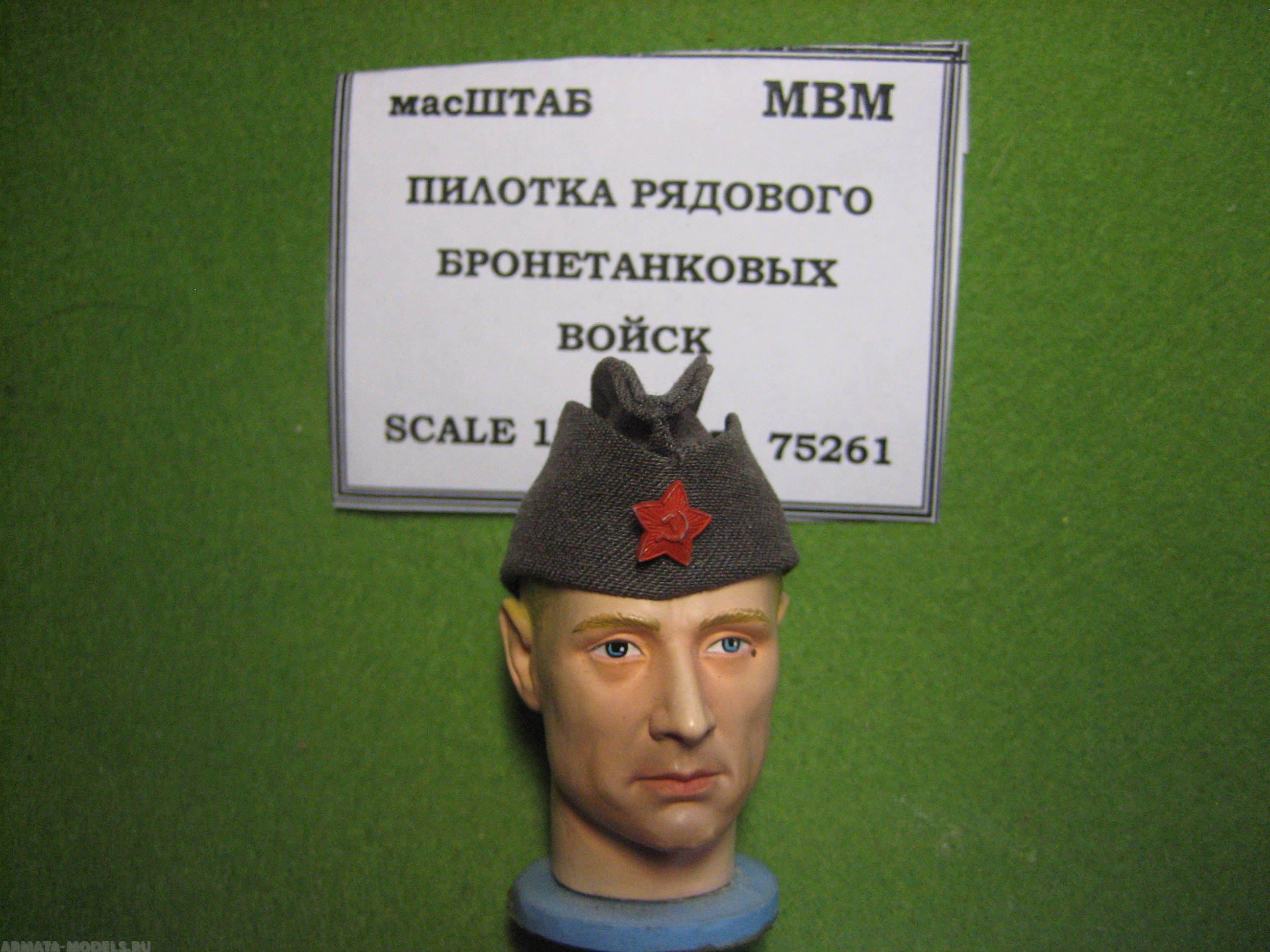 75261 Пилотка рядового РККА бронетаковые войска №2