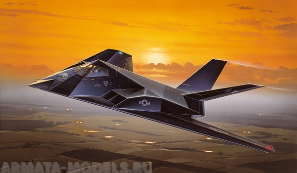 0189ИТ Самолет F-117A Nighthawk Italeri