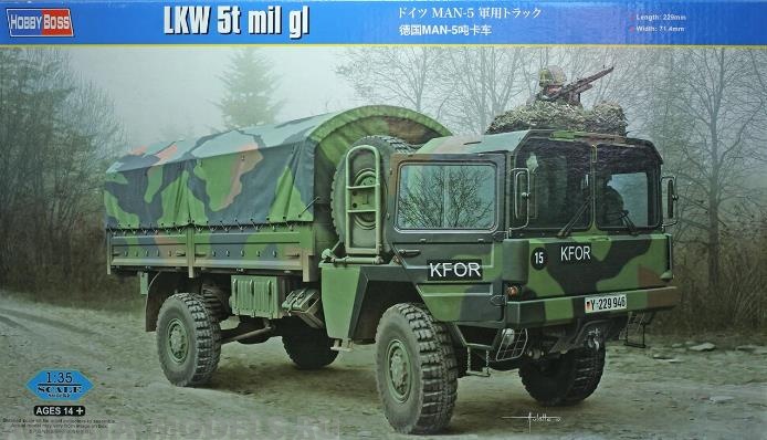 85507 Военный автомобиль German LKW MAN-5 (Hobby Boss) 1/35 Hobby Boss
