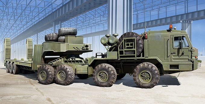 01086P Тягач BAZ-6403 with ChMZAP-9990-071 trailer Trumpeter