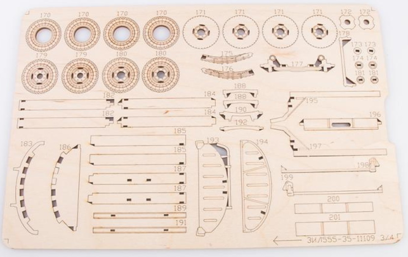 11109BAUMI Сборная модель ЗИЛ-ММЗ-555 самосвал Baumi
