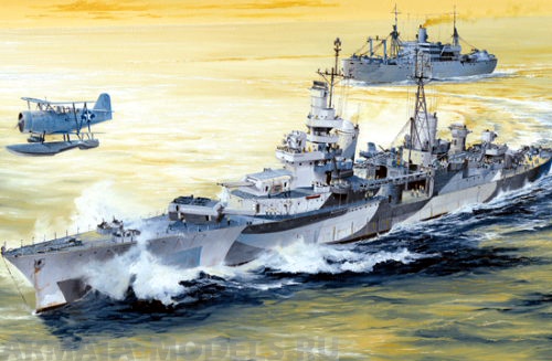 05327 Корабль  USS Indianapolis CA-35 1944 Trumpeter