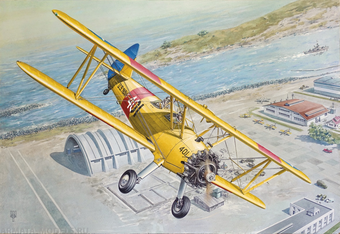 Rod633 Самолет Stearman PT-13 Kaydet Roden