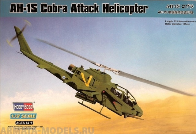 87225 Вертолет AH-1S Cobra Attack Helicopter Hobby Boss