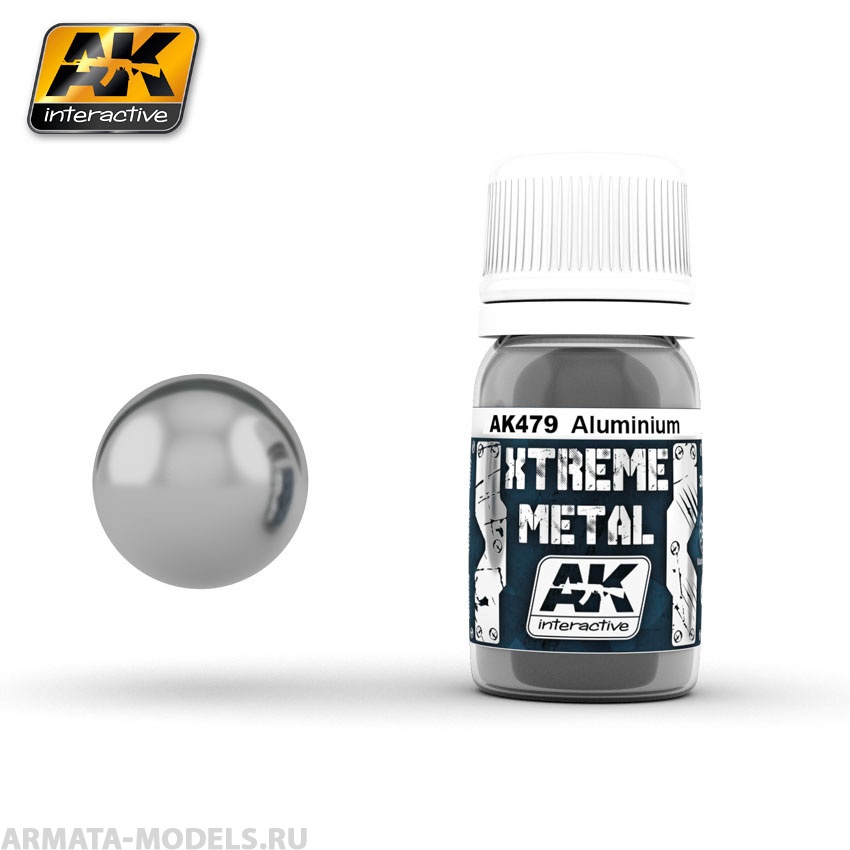 AK479 Краска металлик XTREME METAL ALUMINIUM