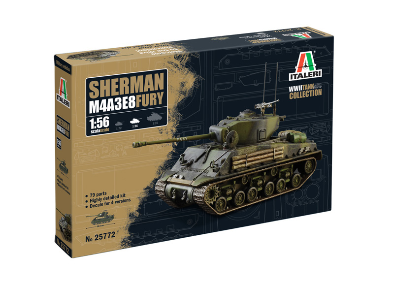 25772ИТ M4A3E8 ШЕРМАН «Ярость» Italeri