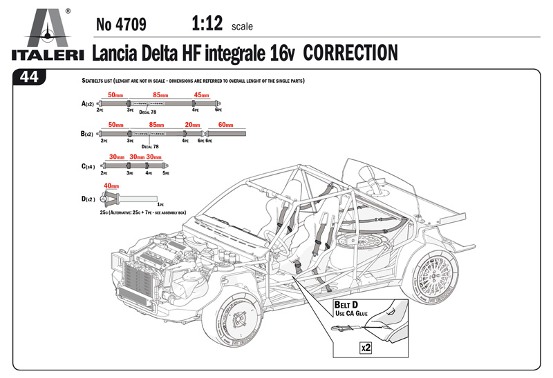 4709ИТ Автомобиль LANCIA DELTA Italeri