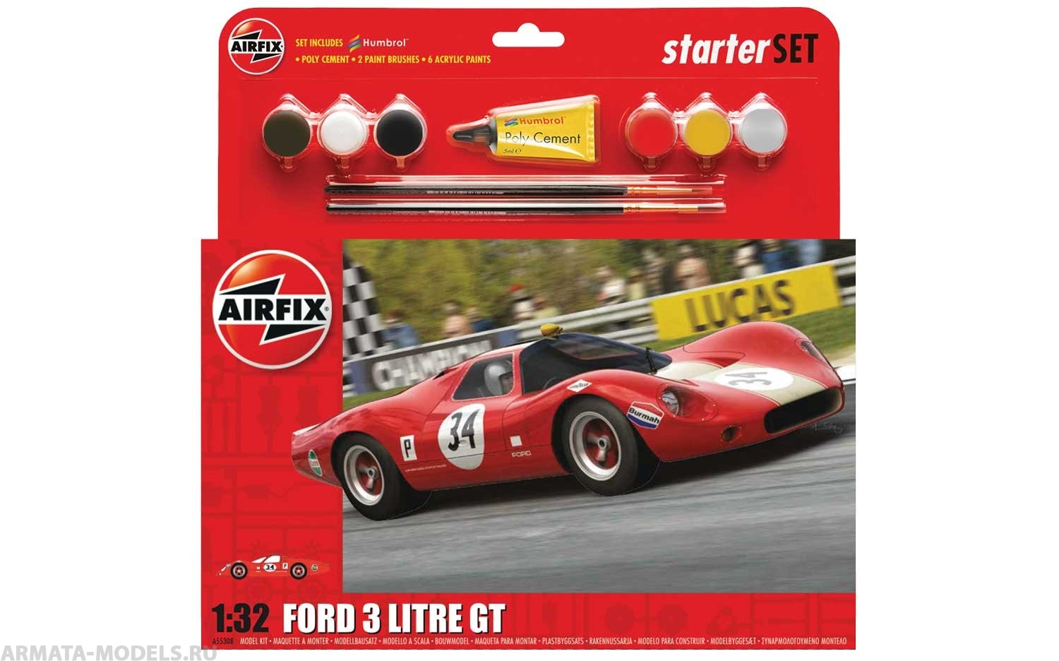 A55308 АВТОМОБИЛЬ Ford 3 Литра GT Airfix