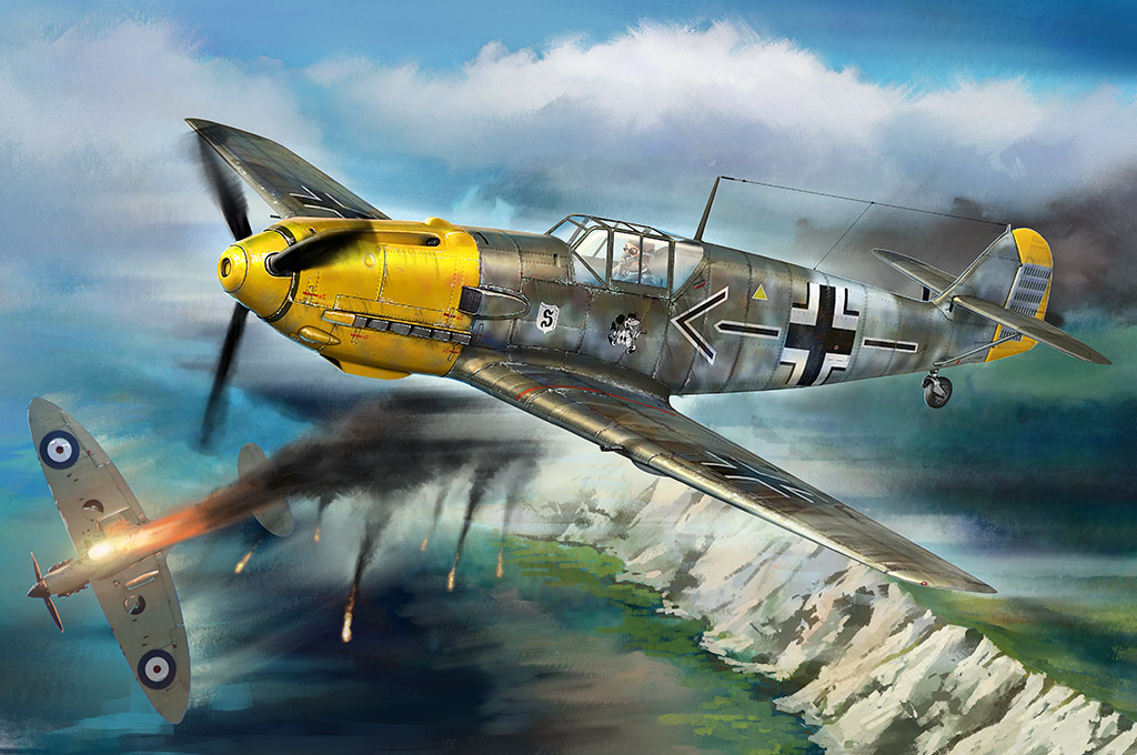 81809HB Messerschmitt Bf109E, Sept, 1940 Hobby Boss