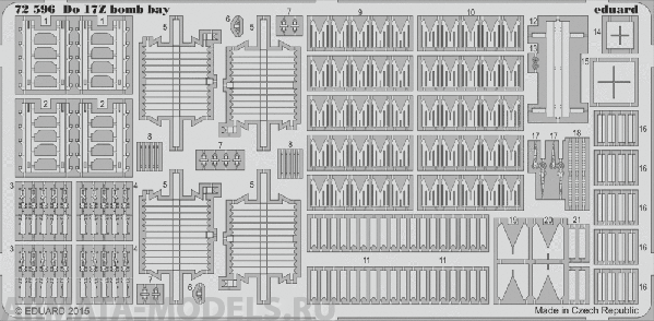 72596ED  Do 17Z Bomb Bay 1/72