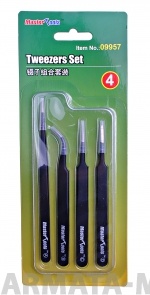 09957 Набор пинцетов Tweezers set