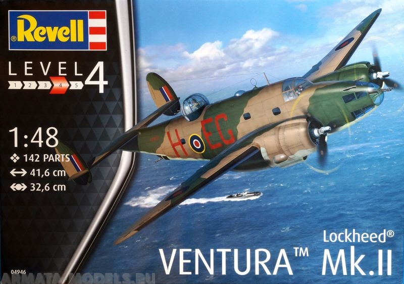 04946 Бомбандировщик Lockheed Ventura Mk. II времен Второй мировой войны Revell