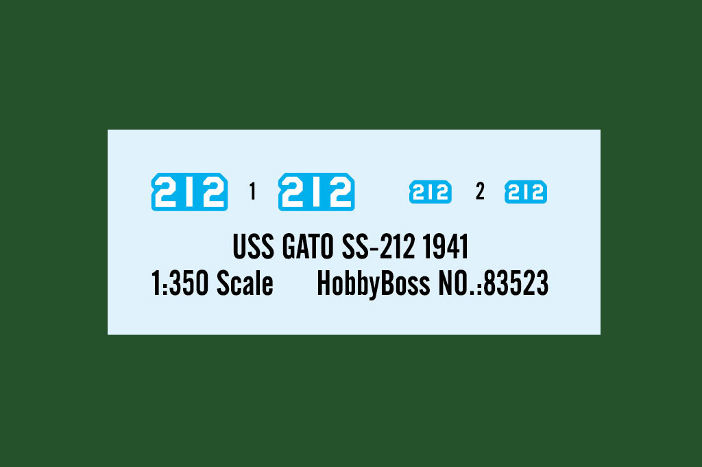83523HB USS Gato SS-212 1941 Hobby Boss