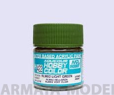 H422  Краска водоразбавляемая художественная т.м. MR.HOBBY  10мл  RLM82 LIGHT GREEN