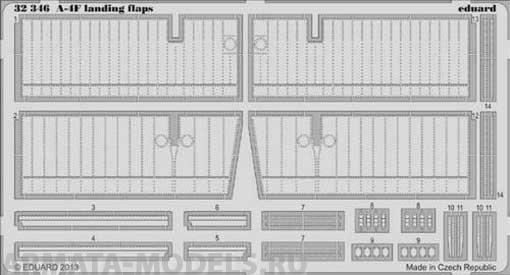 32349ED  A-4F landing flaps for Trumpeter kit 1/32