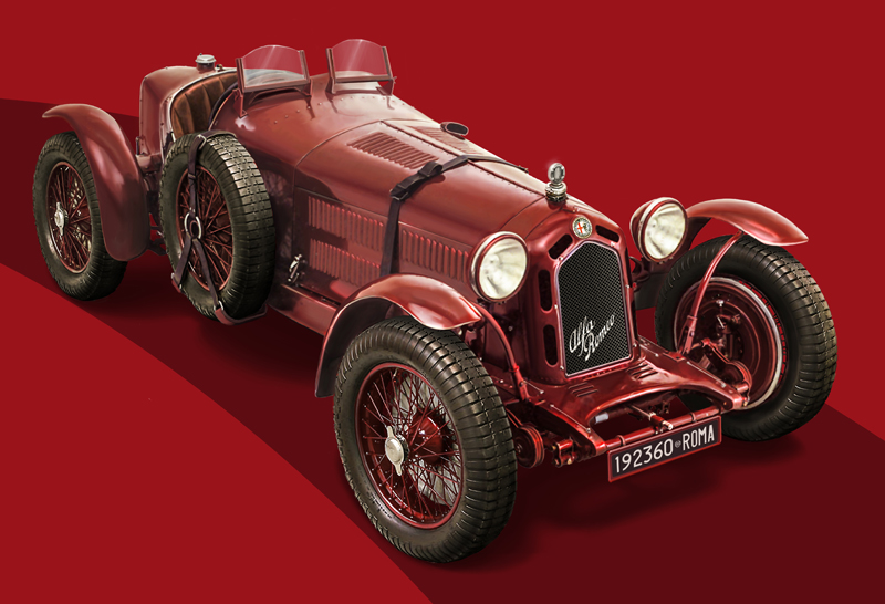 4708ИТ Автомобиль ALFA ROMEO 8C 2300 Italeri