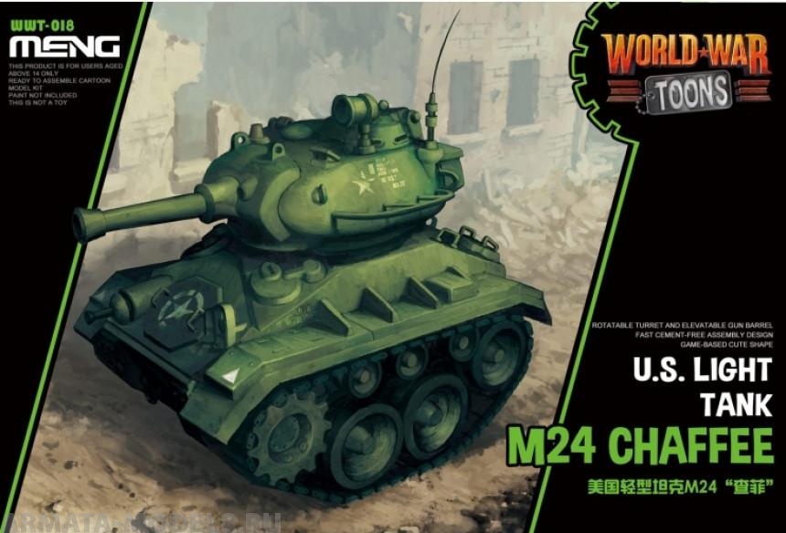 WWT-018 World War Toons U.S. light tank M24 &amp;quot;Chaffee&amp;quot; Meng