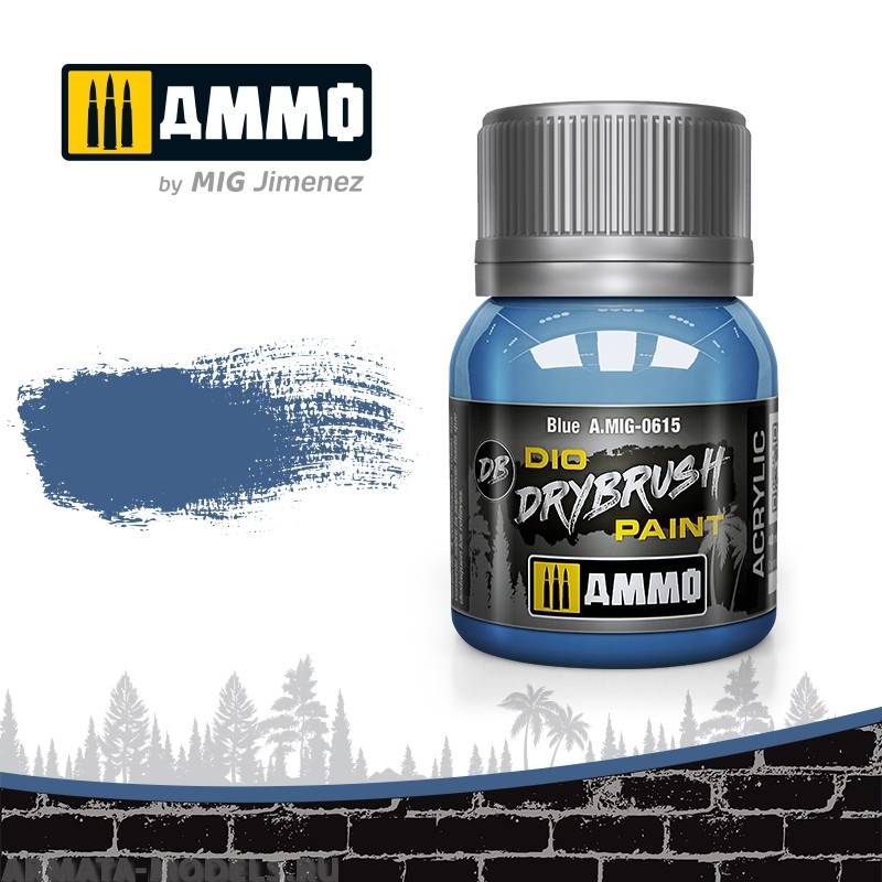 AMIG0615 Ammo Mig Краска акриловая DRYBRUSH  Blue