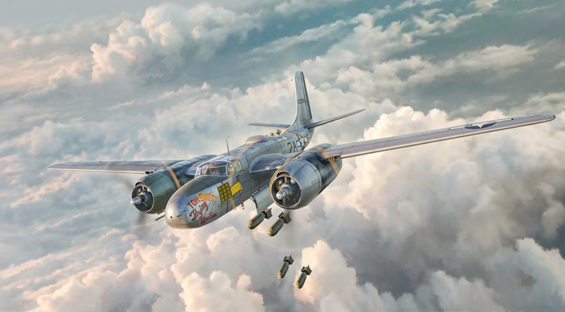 1274ИТ Самолет A-26 A/B Invader Italeri