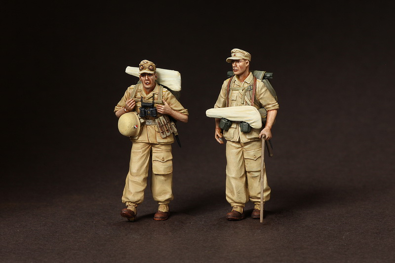 3610SOGA Feldwebels Fallschirmjager- Brigade Ramcke. El Alamein, August 1942. SOGA Miniatures