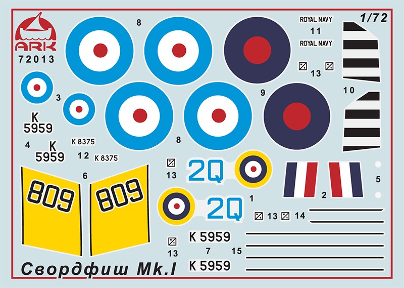 72013 Торпедоносец Свордфиш ARK model