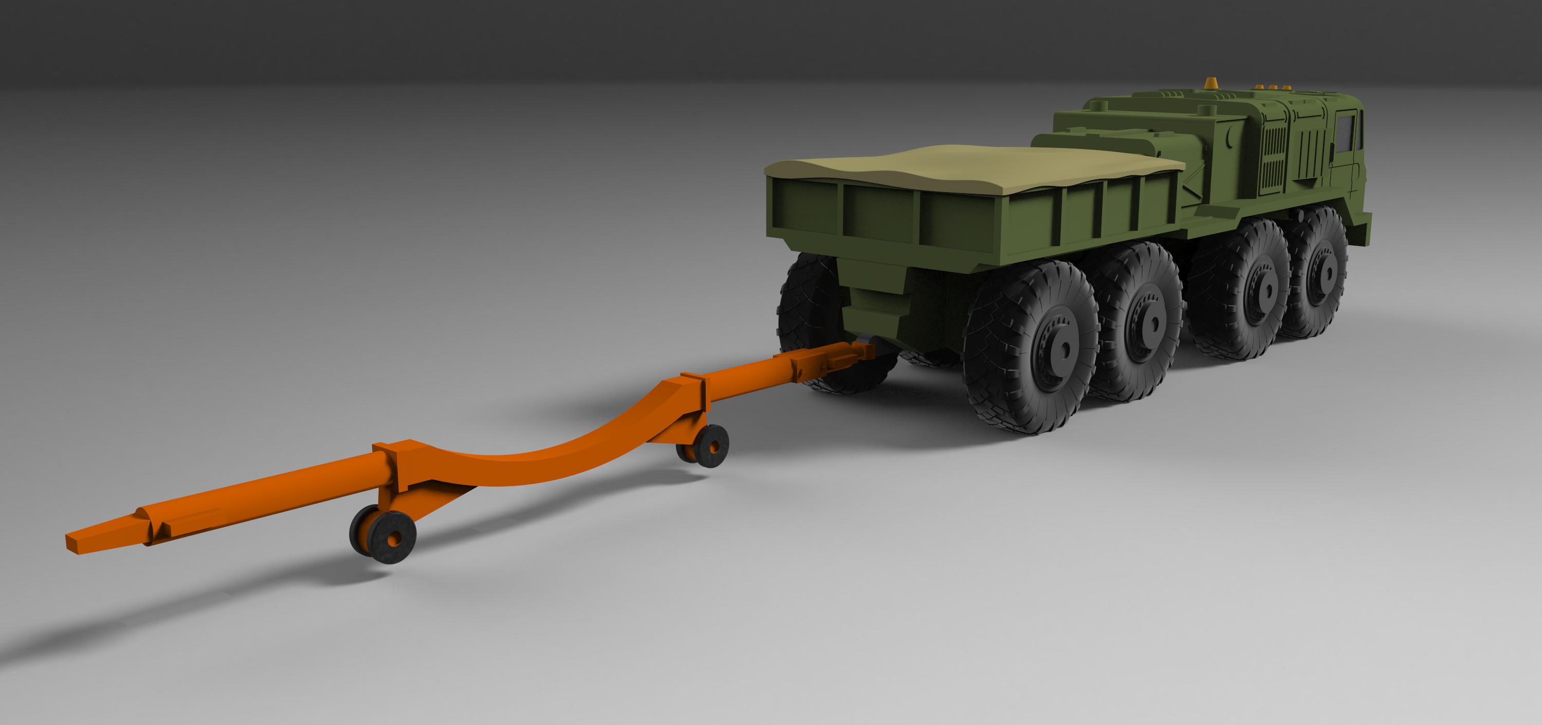 AM14402 Четырёхосный седельный тягач МАЗ 537л (Не для свободной продажи) Arma Models