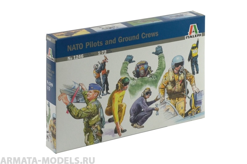 1246ИТ Солдаты NATO pilots and ground crew Italeri