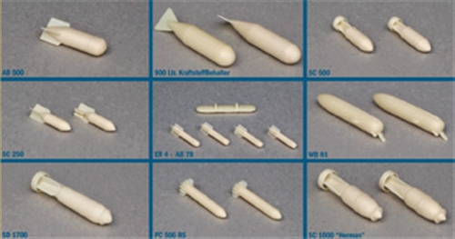 26102ИТ Набор бомб WWII German Aircraft Weapons-II Italeri