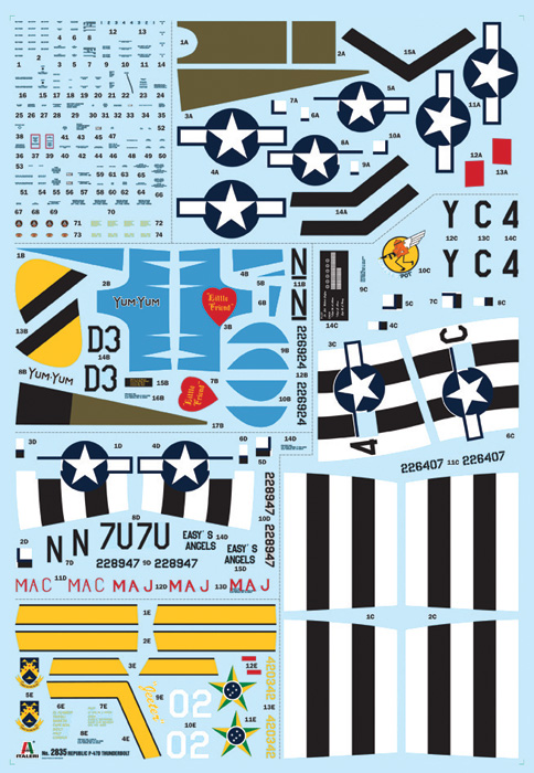 2835ИТ Самолет P-47D E.T.O. Italeri