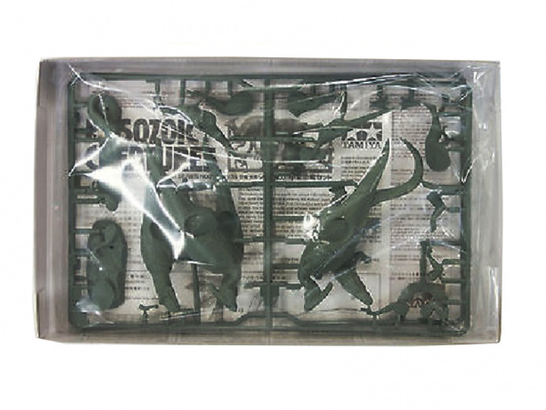 60107 Набор из 6-ти мезозойских животных (Детеныши паразауролофа и тираннозавра, овираптор, гипсилодон, крокодил и птица археоптерикс) Tamiya