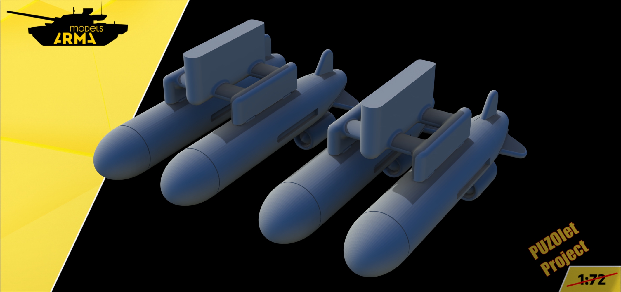 AM0020 Пилоны с ракетами Мишка 95