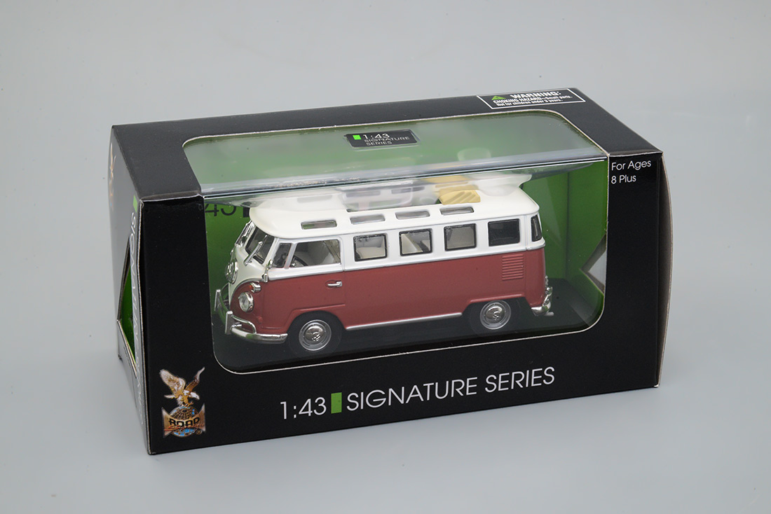 43208RLT 1962 Фольксваген микроавтобус (откр. крыша) Серия Премиум (красный) Lucky Toys