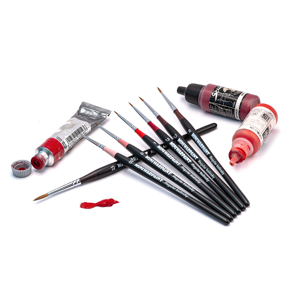 T106MWP Кисти MiniWarPaint набор "Серия Regular" в пакете (7 кистей)