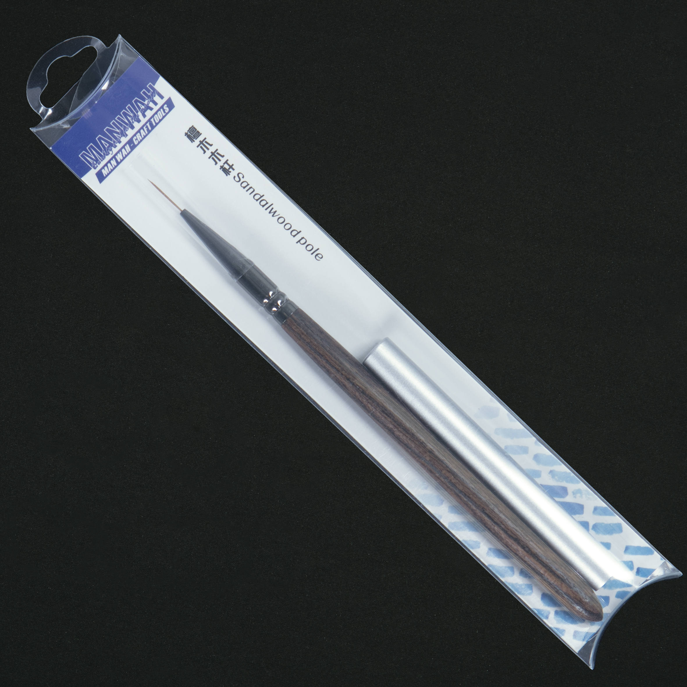 MW-3022 острая кисть -L (волокно+соболиный волос, шест из сандалового дерева)