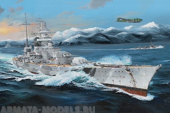 03715P German Battleship Scharnhorst Trumpeter