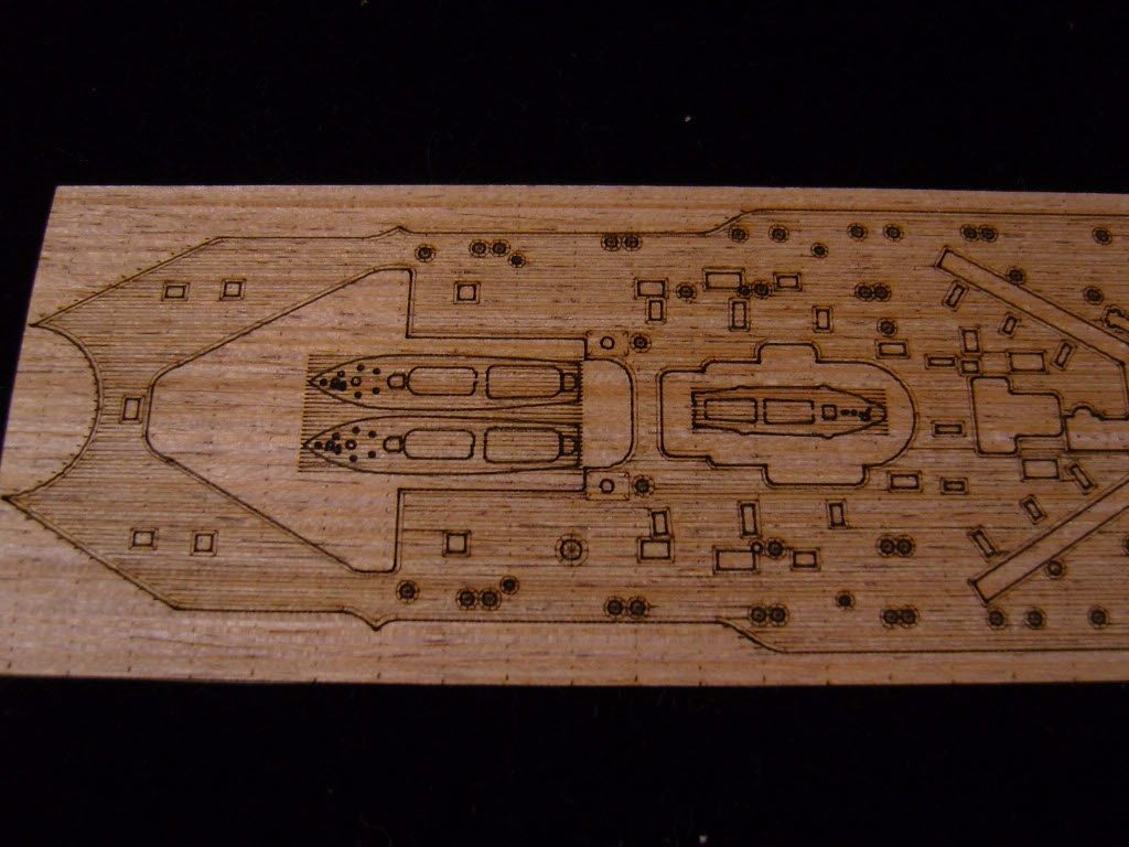 AW20034 Деревянная палуба для IJN AMAGI