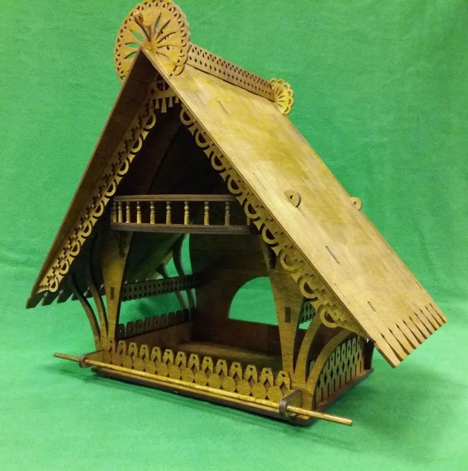 5047 кормушка для птиц (набор деталей для сборки) СВ Модель