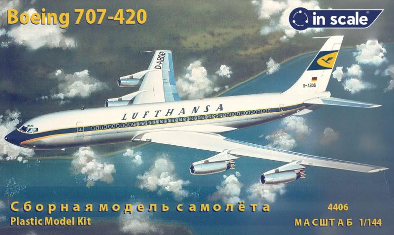 4406  Boeing 707-420 Lufthansa - авиалайнер InScale