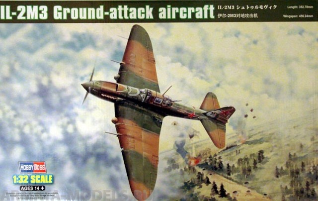 83204 Самолет IL-2M3 Ground attack aircraft Hobby Boss