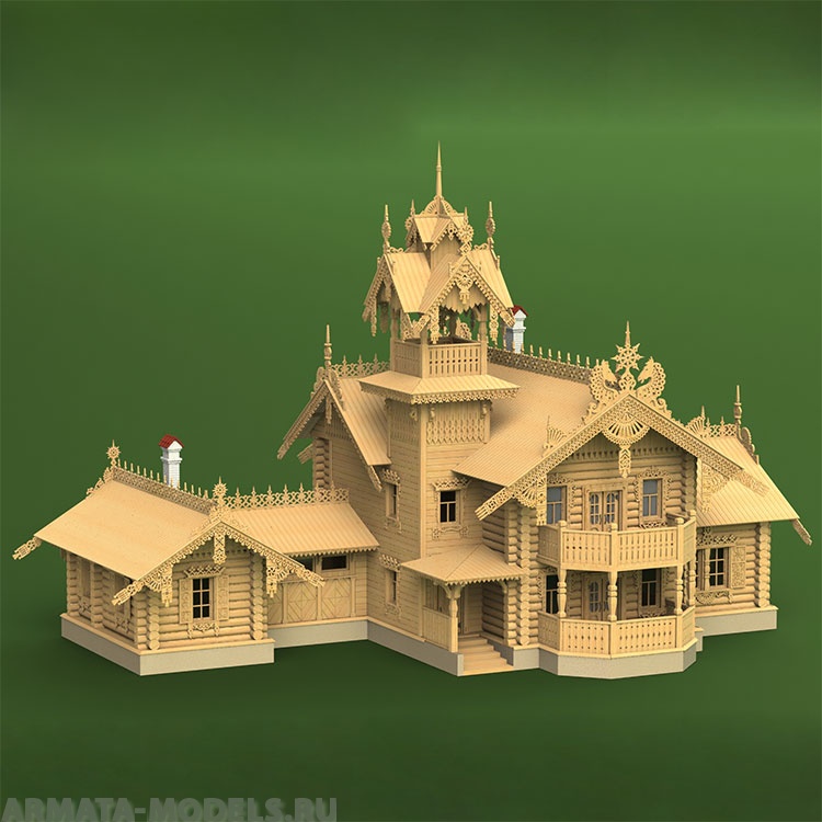 1914 сборная деревянная модель Загородный летний дом СВ Модель